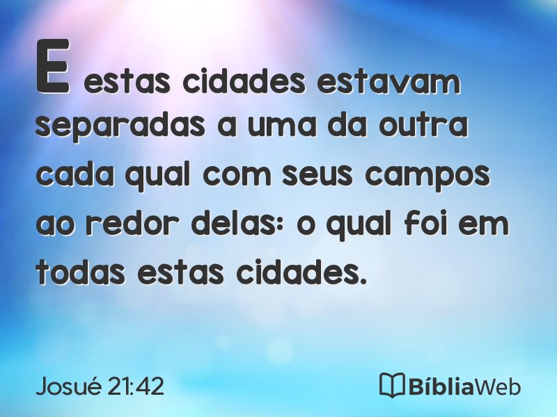 Josué 21:42 em imagem para compartilhar