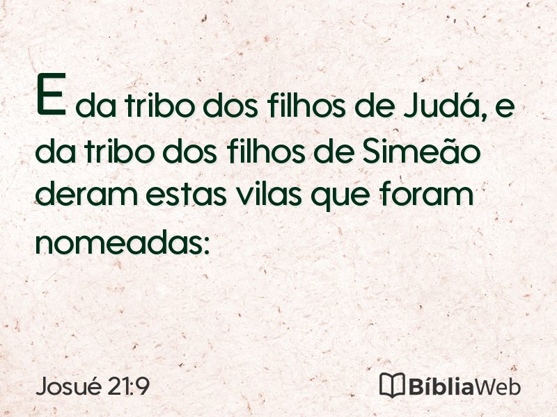 Josué 21:9 em imagem para compartilhar