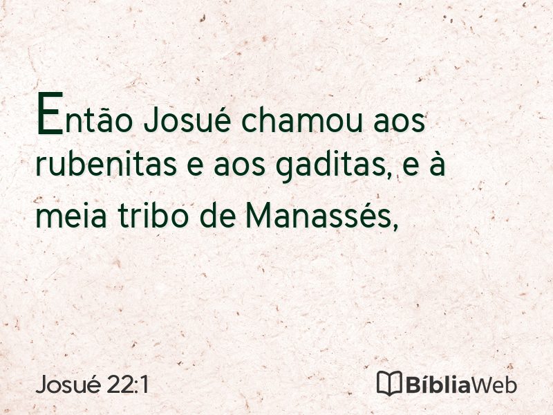 Josué 22:1 em imagem para compartilhar