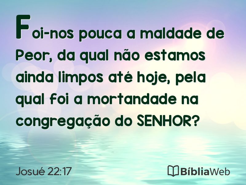 Josué 22:17 em imagem para compartilhar