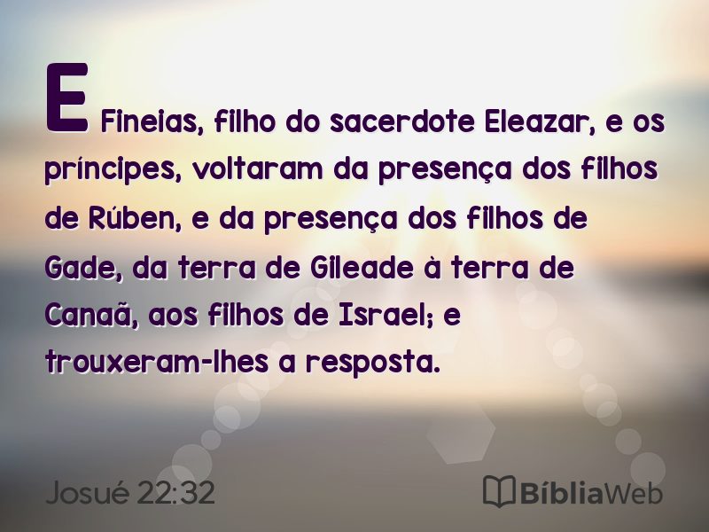 Josué 22:32 em imagem para compartilhar