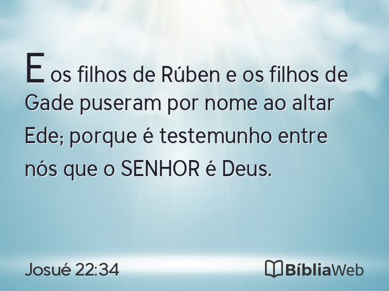 Josué 22:34 em imagem para compartilhar