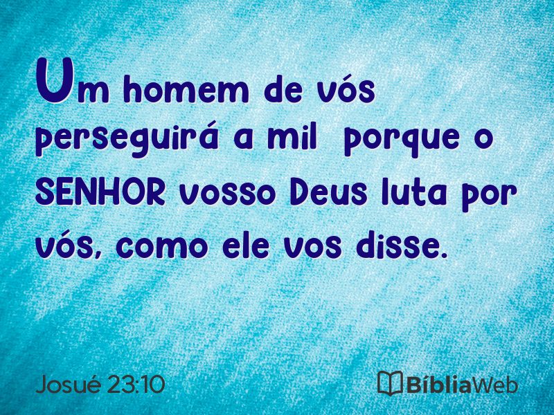 Josué 23:10 em imagem para compartilhar