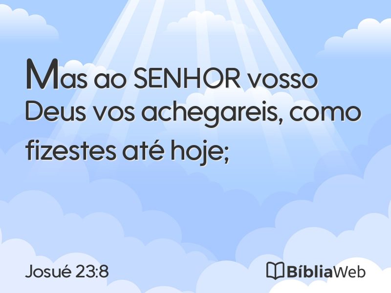 Josué 23:8 em imagem para compartilhar