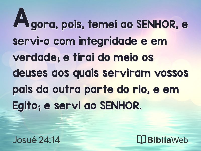 Josué 24:14 em imagem para compartilhar