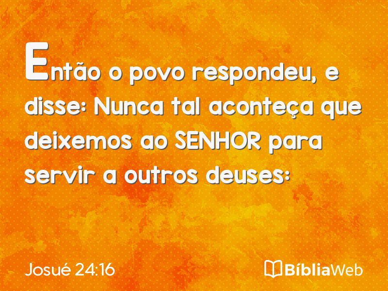 Josué 24:16 em imagem para compartilhar