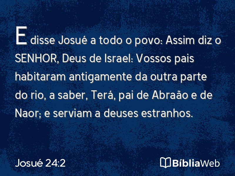 Josué 24:2 em imagem para compartilhar