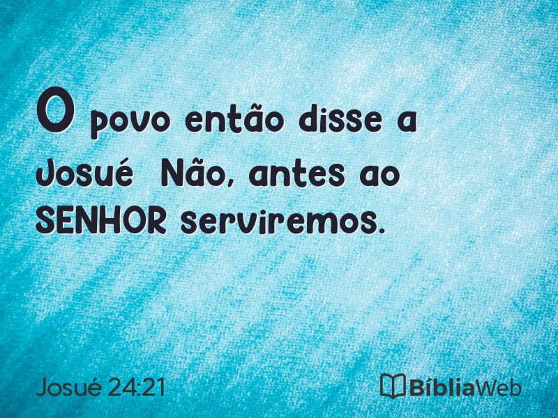 Josué 24:21 em imagem para compartilhar