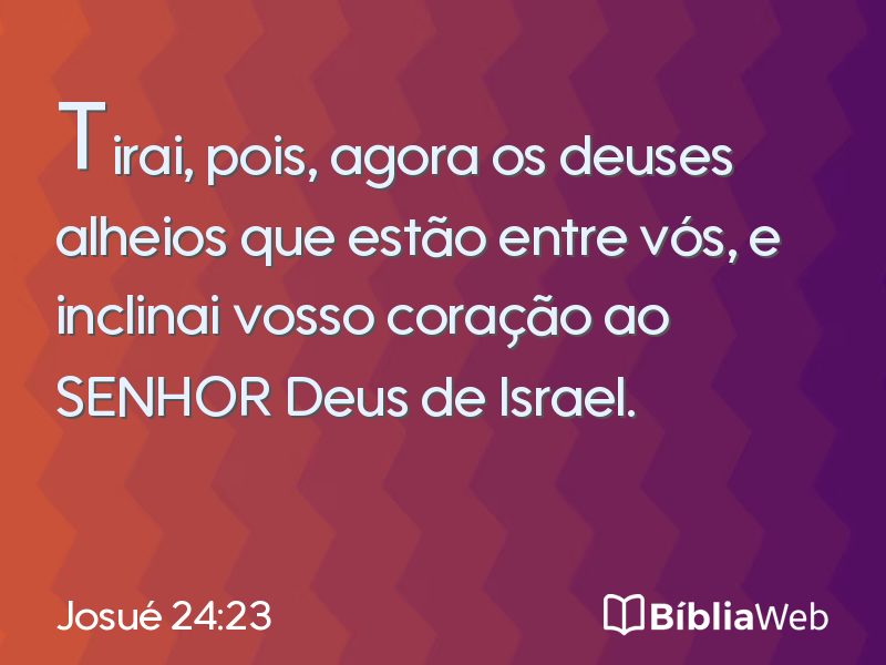Josué 24:23 em imagem para compartilhar