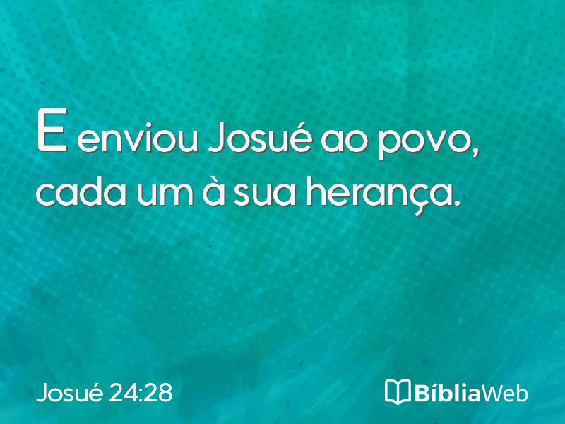 Josué 24:28 em imagem para compartilhar