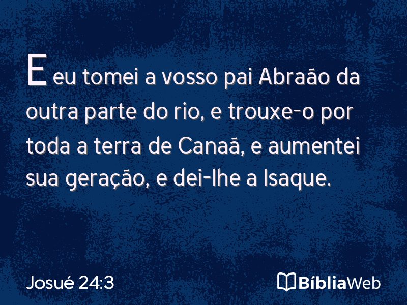 Josué 24:3 em imagem para compartilhar