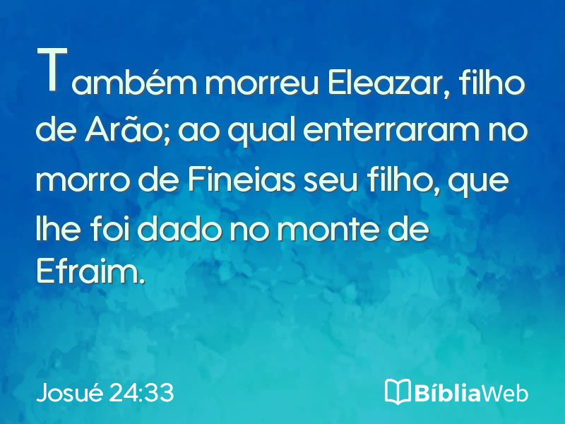 Josué 24:33 em imagem para compartilhar