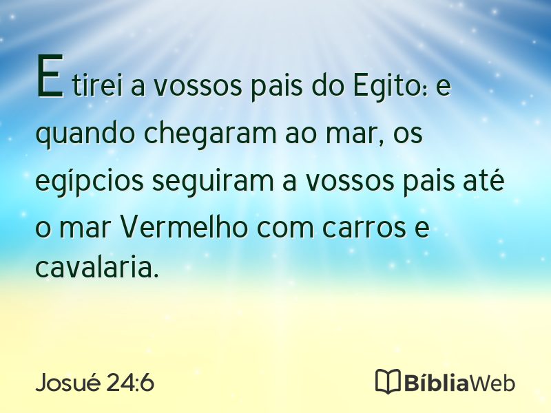Josué 24:6 em imagem para compartilhar