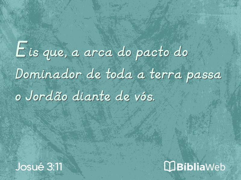Josué 3:11 em imagem para compartilhar