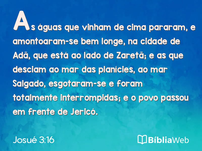 Josué 3:16 em imagem para compartilhar