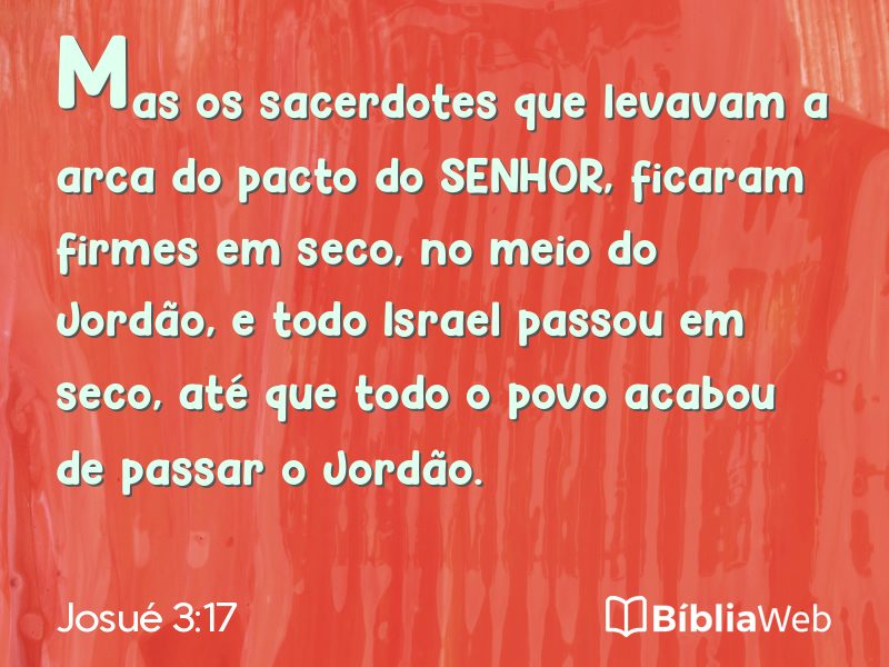 Josué 3:17 em imagem para compartilhar