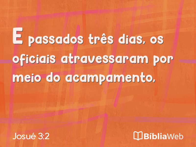 Josué 3:2 em imagem para compartilhar