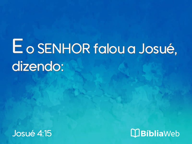 Josué 4:15 em imagem para compartilhar