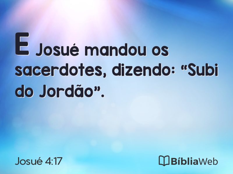 Josué 4:17 em imagem para compartilhar
