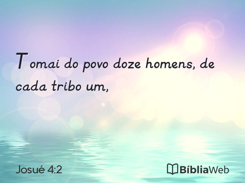 Josué 4:2 em imagem para compartilhar