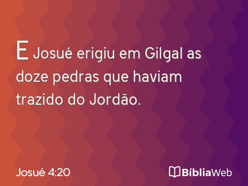 Josué 4:20 em imagem para compartilhar