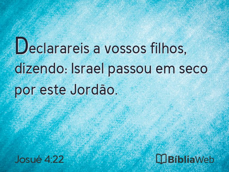 Josué 4:22 em imagem para compartilhar