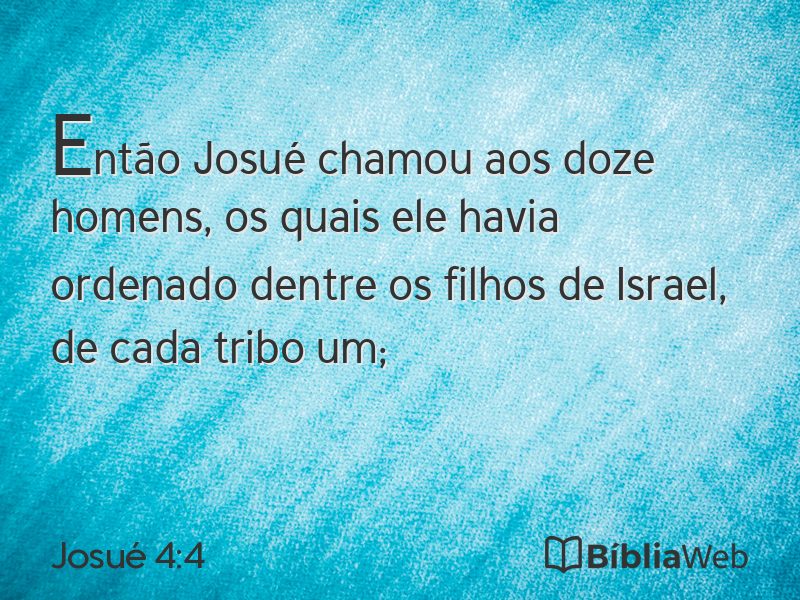 Josué 4:4 em imagem para compartilhar