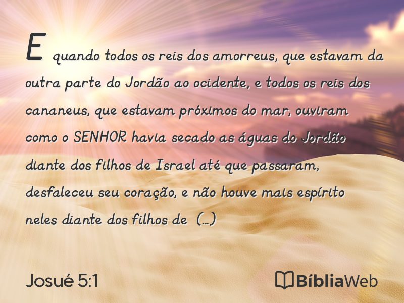 Josué 5:1 em imagem para compartilhar