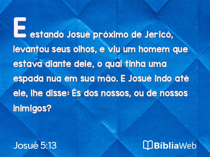 Josué 5:13 em imagem para compartilhar