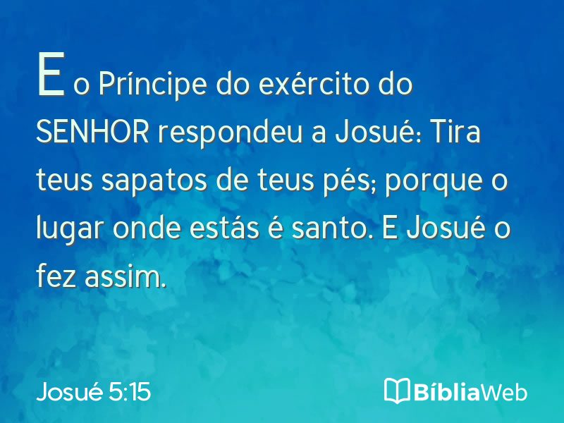 Josué 5:15 em imagem para compartilhar