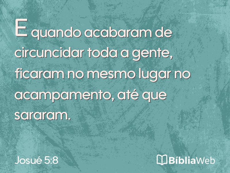 Josué 5:8 em imagem para compartilhar