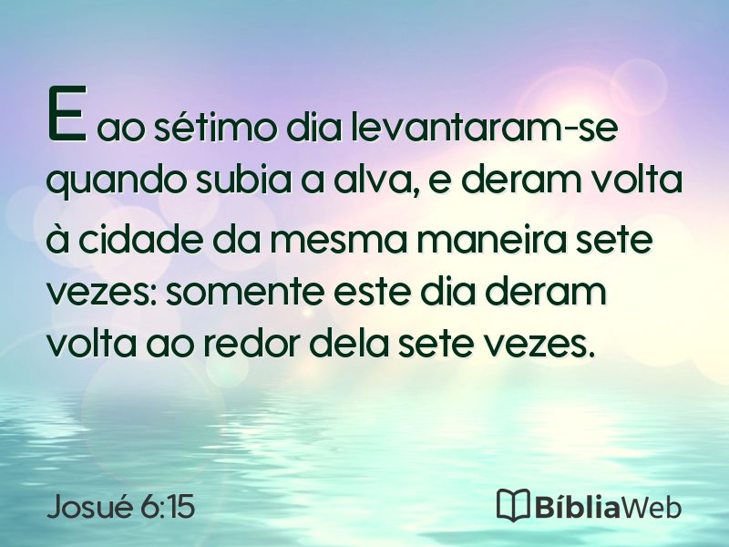 Josué 6:15 em imagem para compartilhar