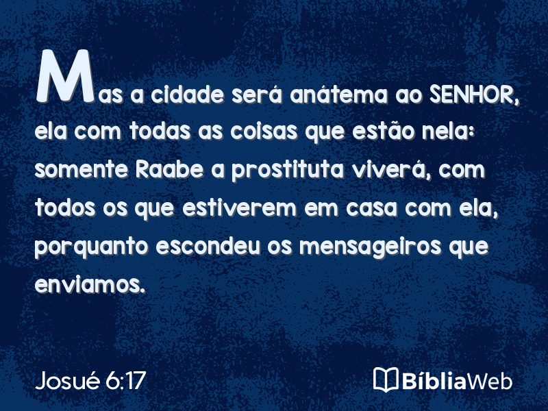 Josué 6:17 em imagem para compartilhar