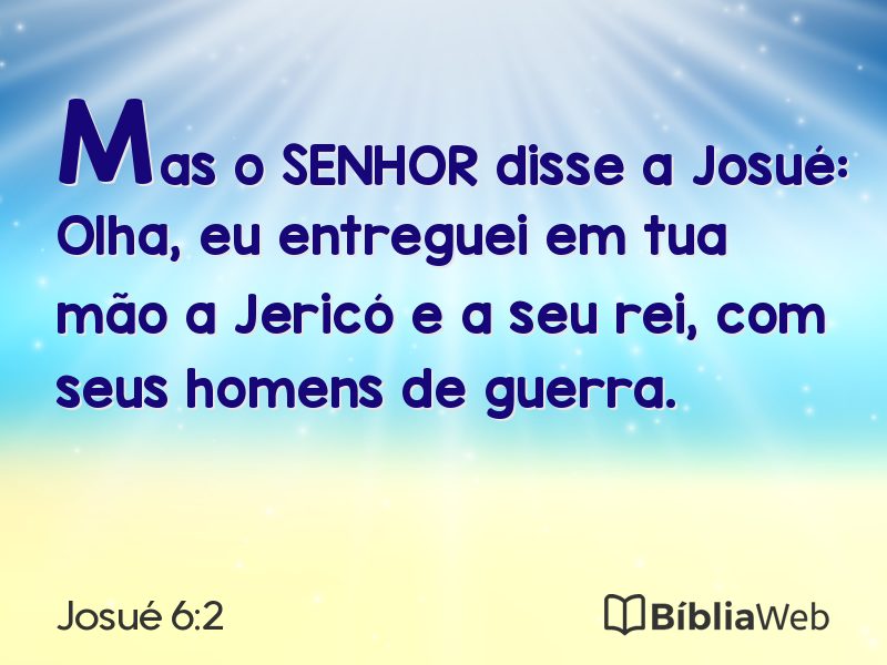 Josué 6:2 em imagem para compartilhar