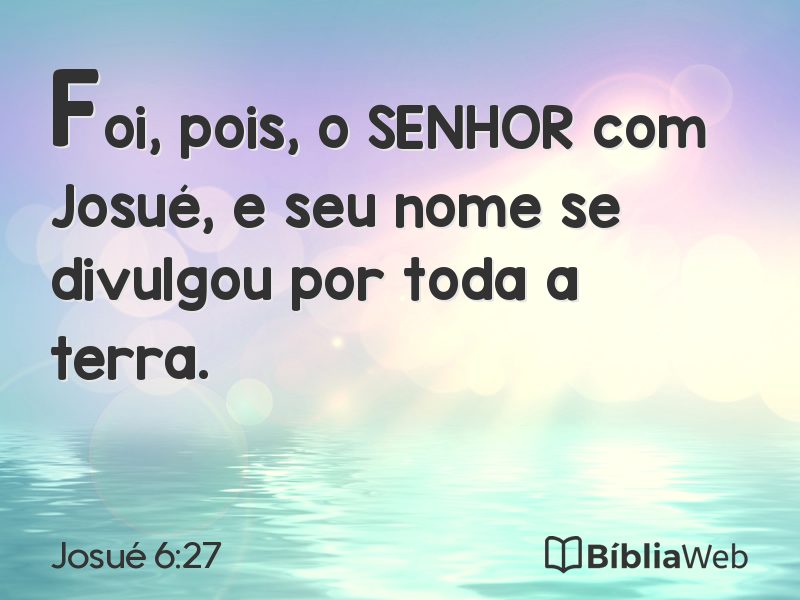 Josué 6:27 em imagem para compartilhar