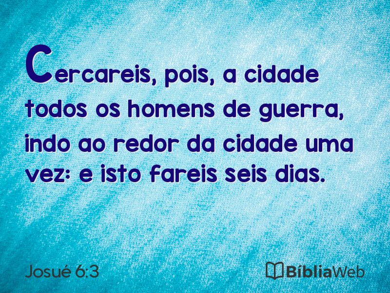 Josué 6:3 em imagem para compartilhar