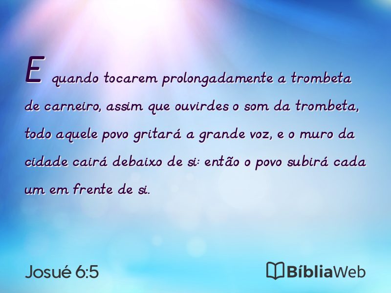 Josué 6:5 em imagem para compartilhar