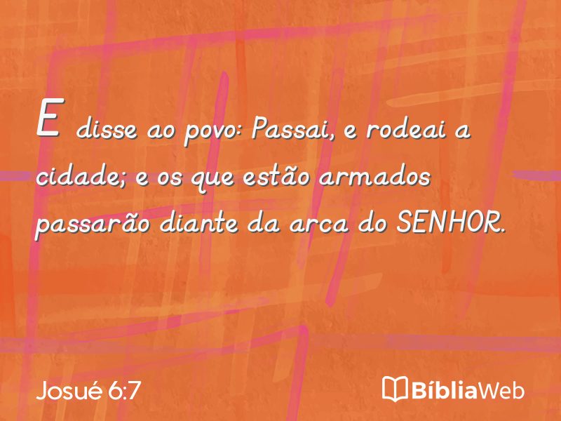 Josué 6:7 em imagem para compartilhar