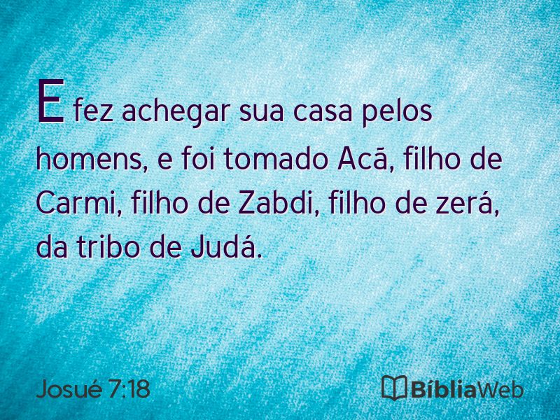 Josué 7:18 em imagem para compartilhar