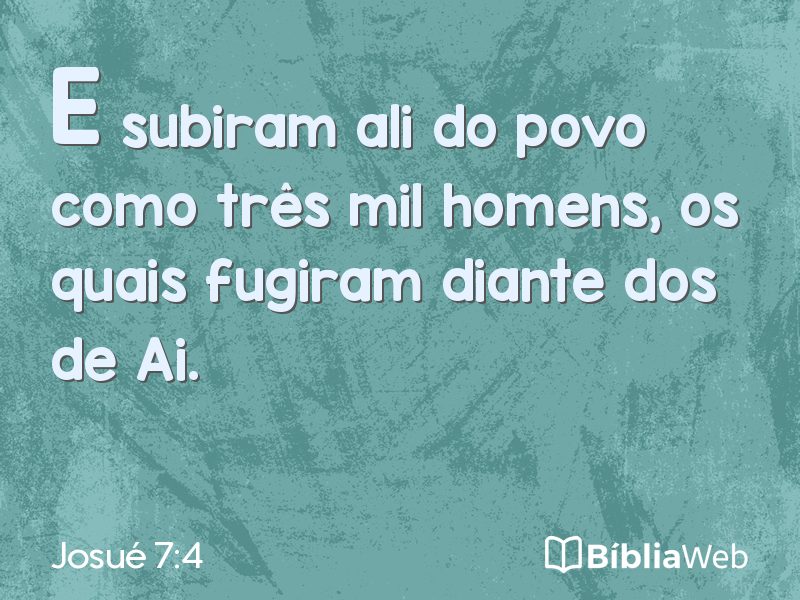 Josué 7:4 em imagem para compartilhar