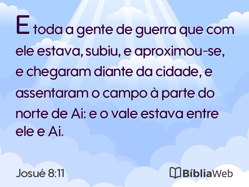 Josué 8:11 em imagem para compartilhar