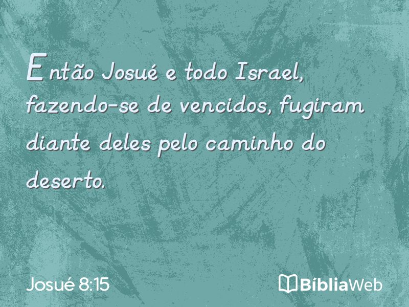 Josué 8:15 em imagem para compartilhar
