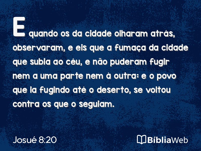 Josué 8:20 em imagem para compartilhar