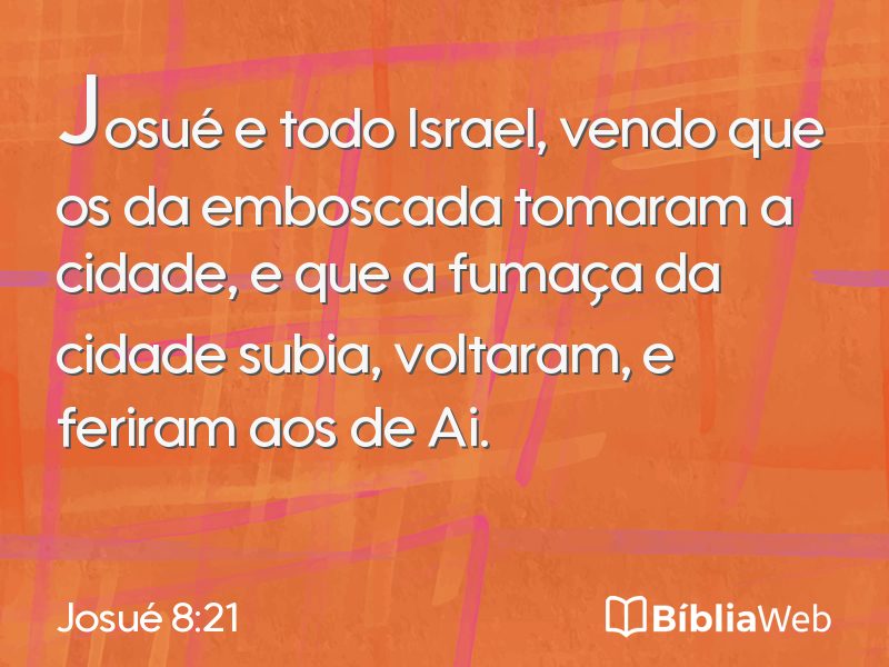 Josué 8:21 em imagem para compartilhar