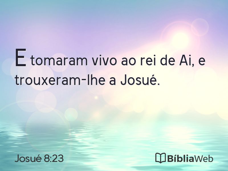 Josué 8:23 em imagem para compartilhar