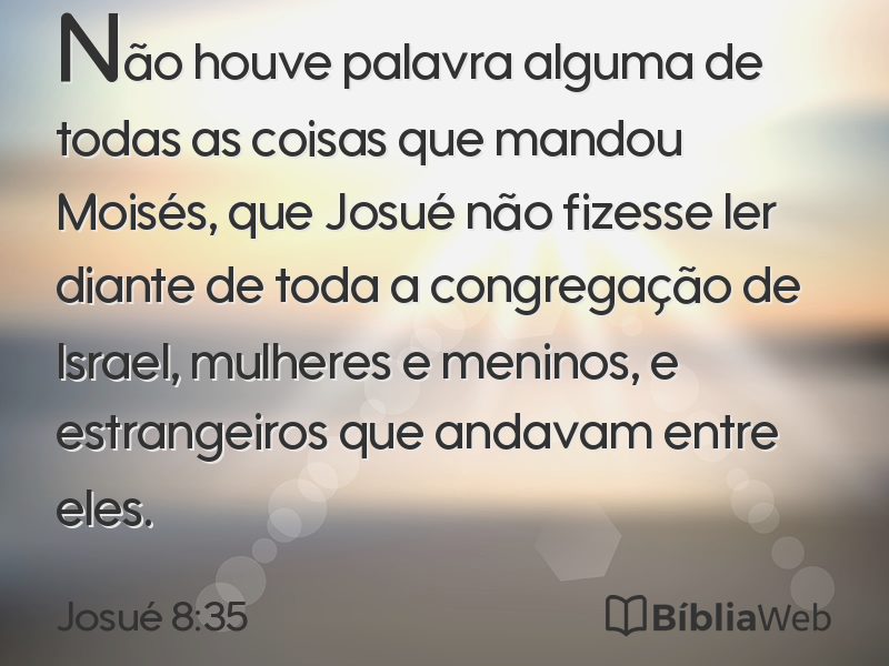 Josué 8:35 em imagem para compartilhar