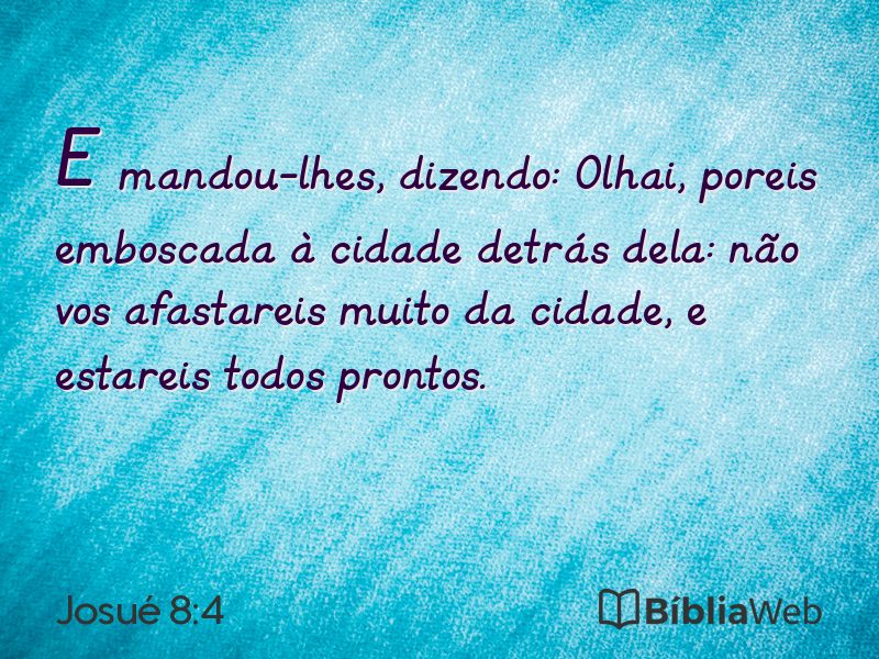 Josué 8:4 em imagem para compartilhar