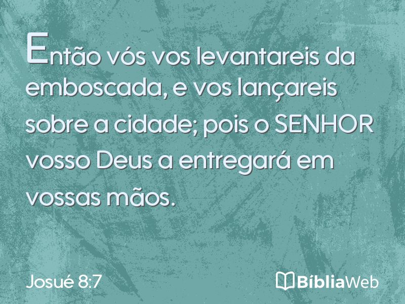Josué 8:7 em imagem para compartilhar