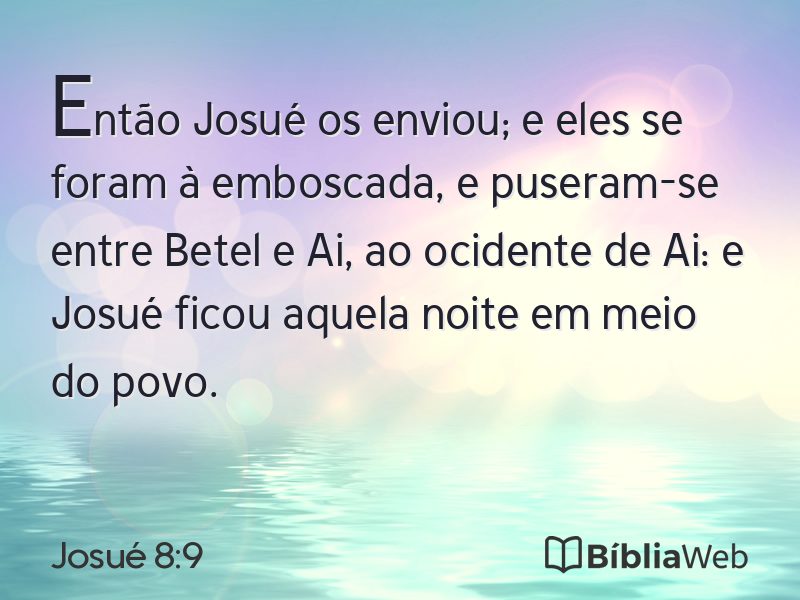 Josué 8:9 em imagem para compartilhar