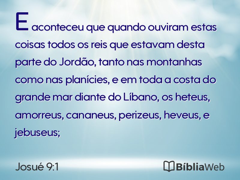 Josué 9:1 em imagem para compartilhar